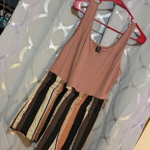 SHEIN Ribbed Pink Top